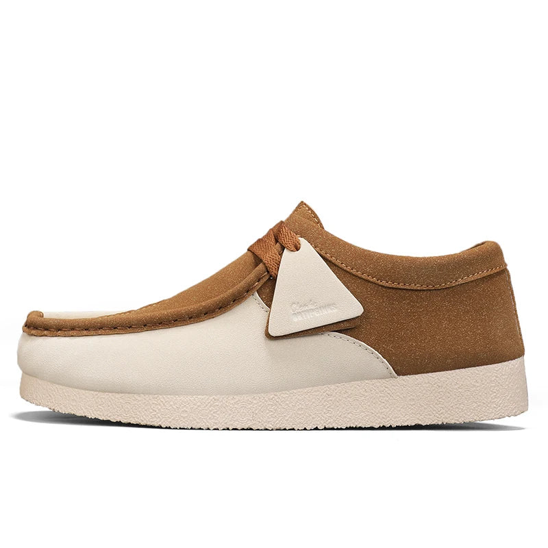 Men's Casual Suede Slip On Comfortable  Platform British Shoes