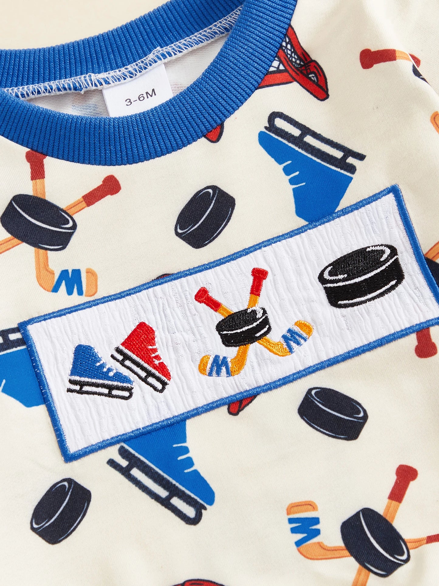Baby Boys 2-Piece Fall Clothes Set - Cartoon Print Sweatshirt & Pants (0-3Y)