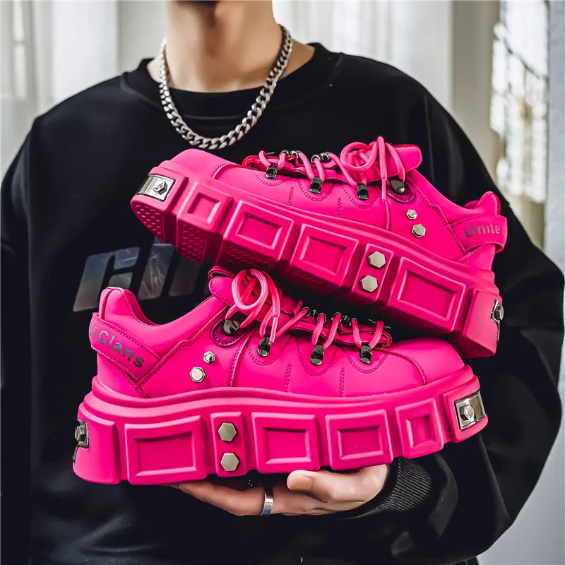 Men's Metal Punk Platform Shoes