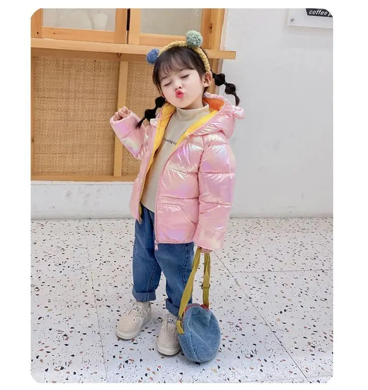 Children's Warm Hooded Coat Jacket