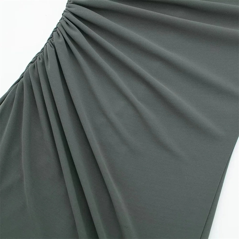 Pleated Maxi Dress
