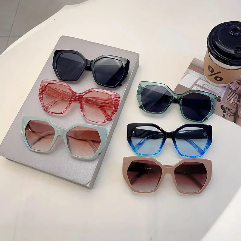 Women's Polygon Gradient Sunglasses