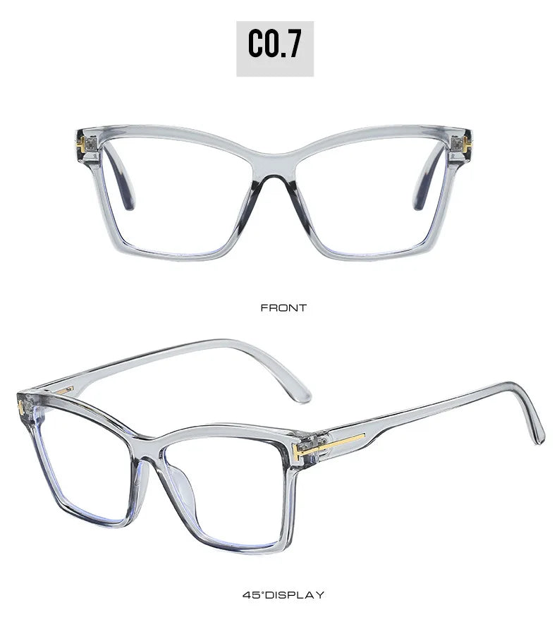 Anti Blue Light Cat Eye Glasses - Fashionable Retro Eyeglass Frame