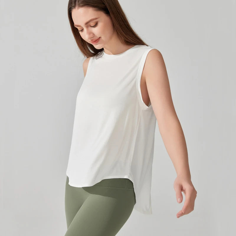 Women's Summer Gym Vest - Sleeveless Quick Dry Athletic Top for Running