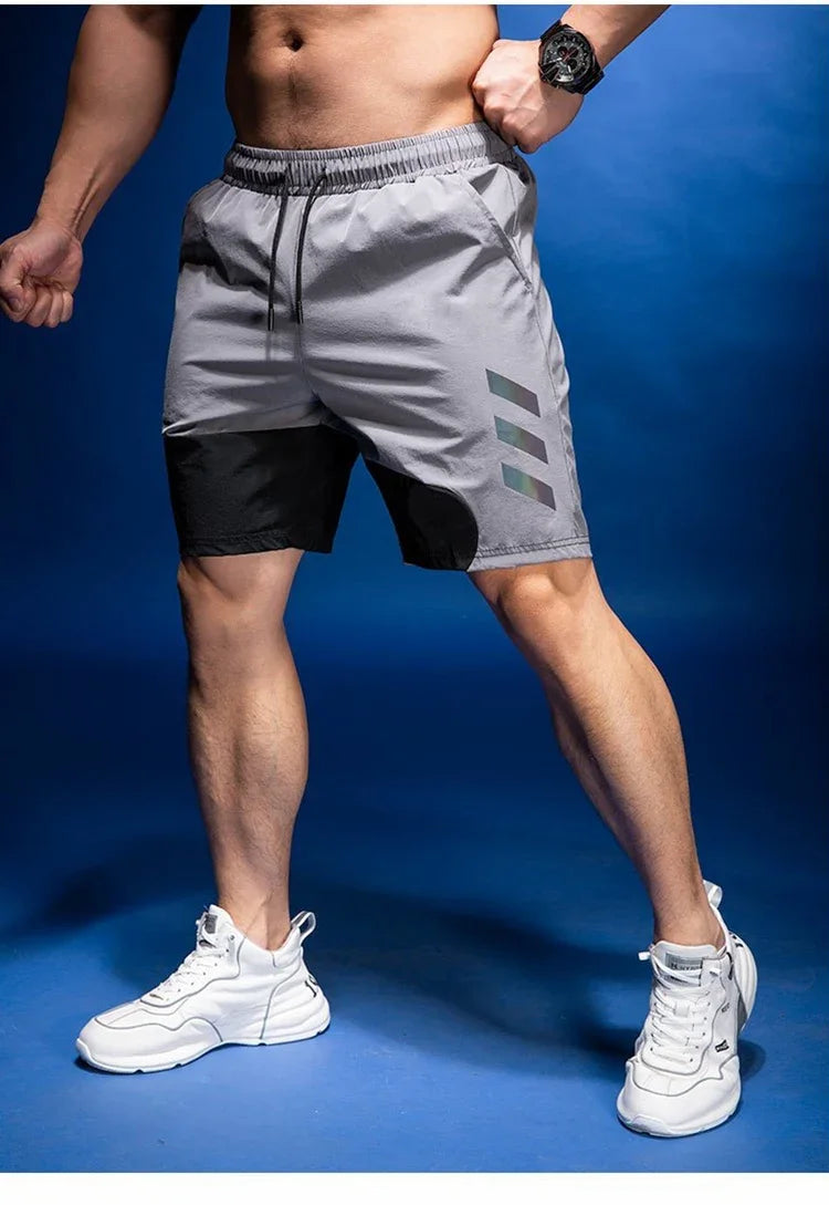Men's Sports Fitness Quick-dry Basketball Workout Training Breathable Shorts