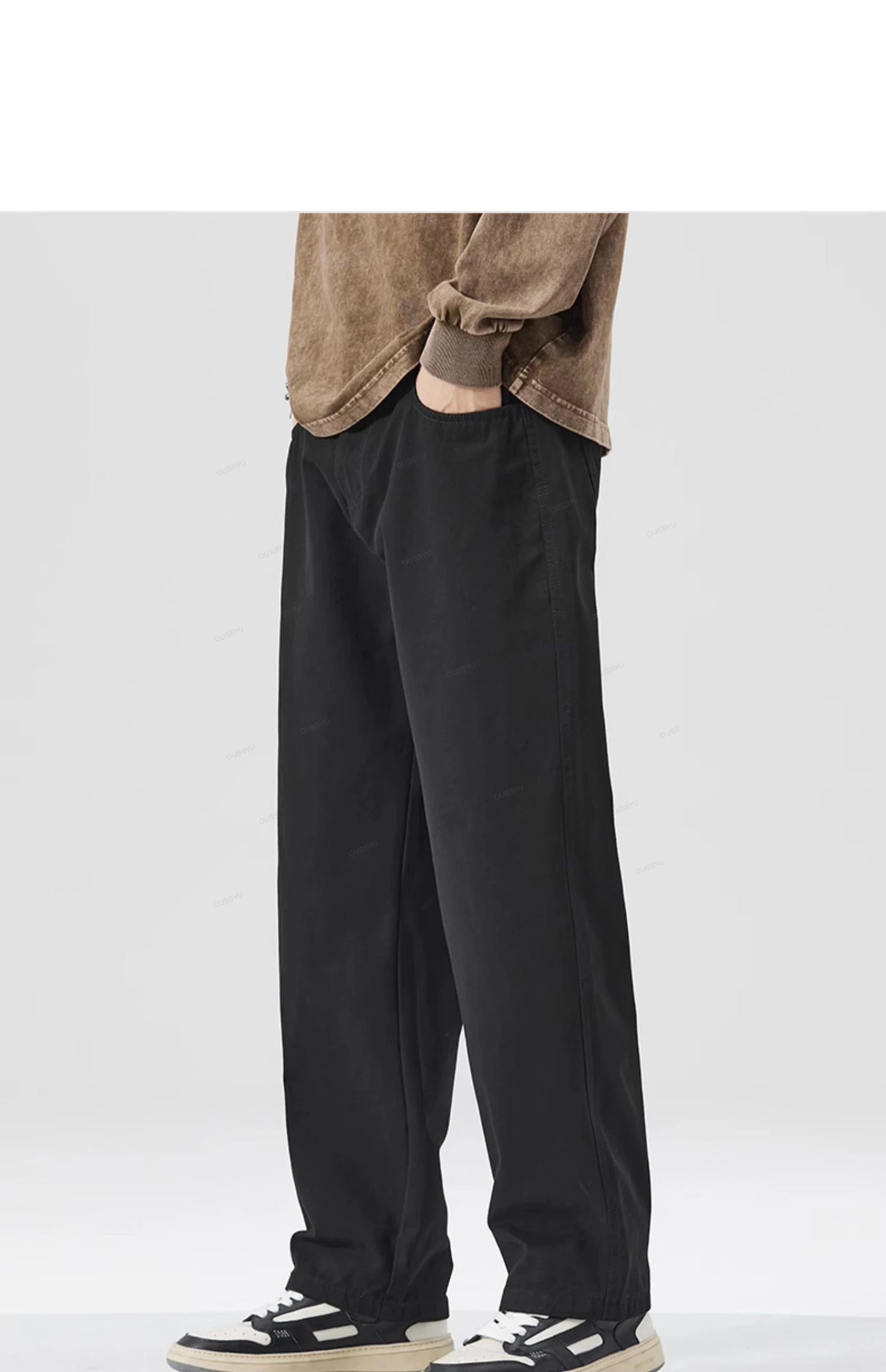 Men's 100% Cotton Wide Leg Casual Trousers | Elastic Waist Year-Round Pants M–XXXL