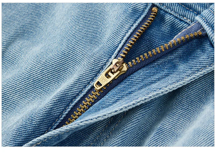 Women's Slimming Straight Leg Denim Shorts - Cooling Summer Style