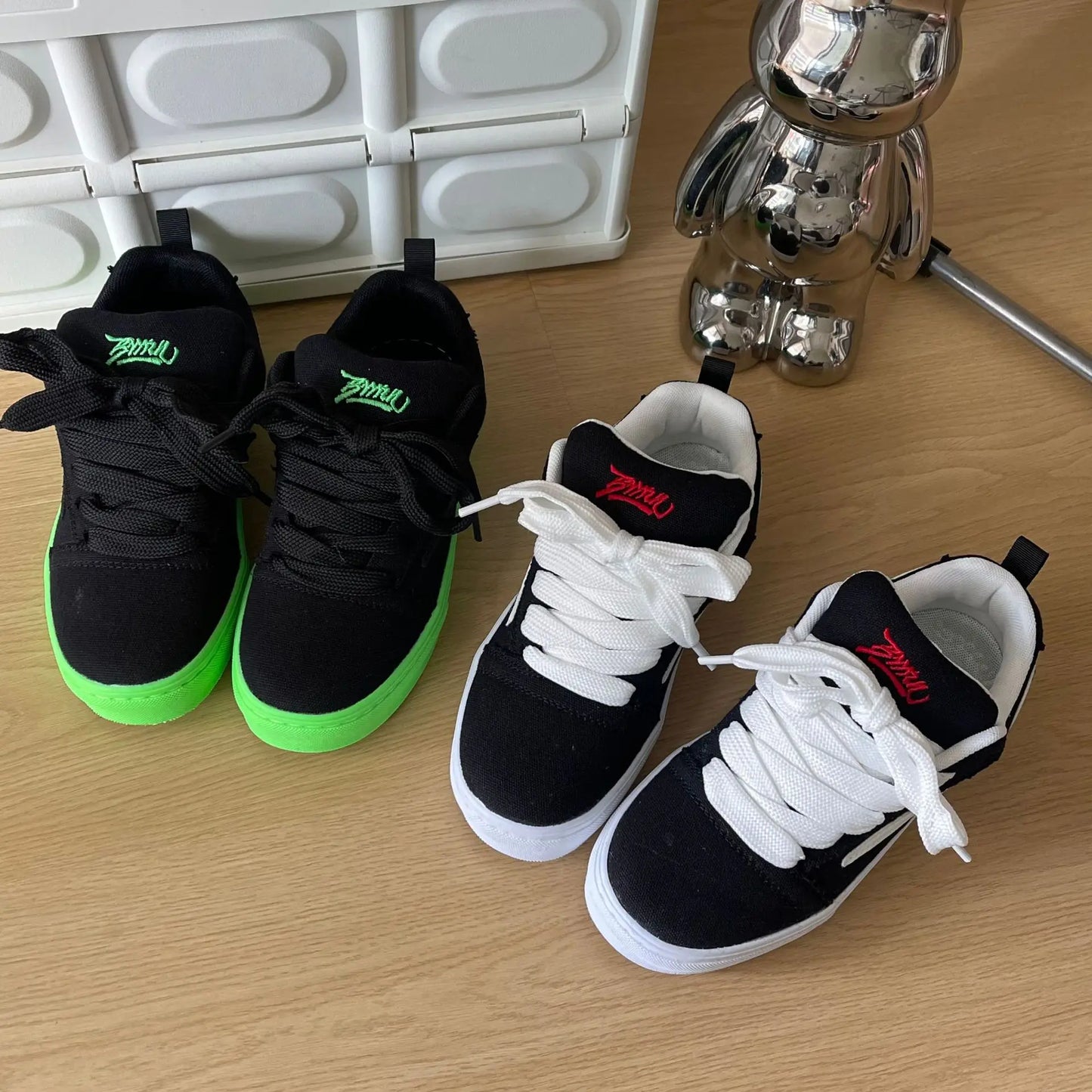 Men's Casual Design Sneakers Sports Shoes Platform Canvas Sneakers