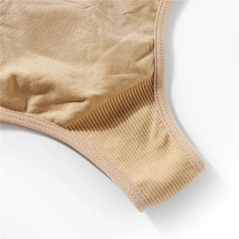 Seamless High Waist Thongs - 2 Pack Plus Size Underwear