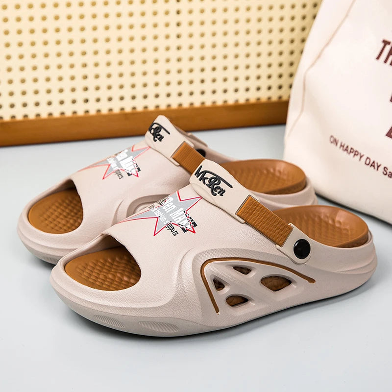 Men's Summer Slippers Platform Casual Sandals Flip Flops Slippers
