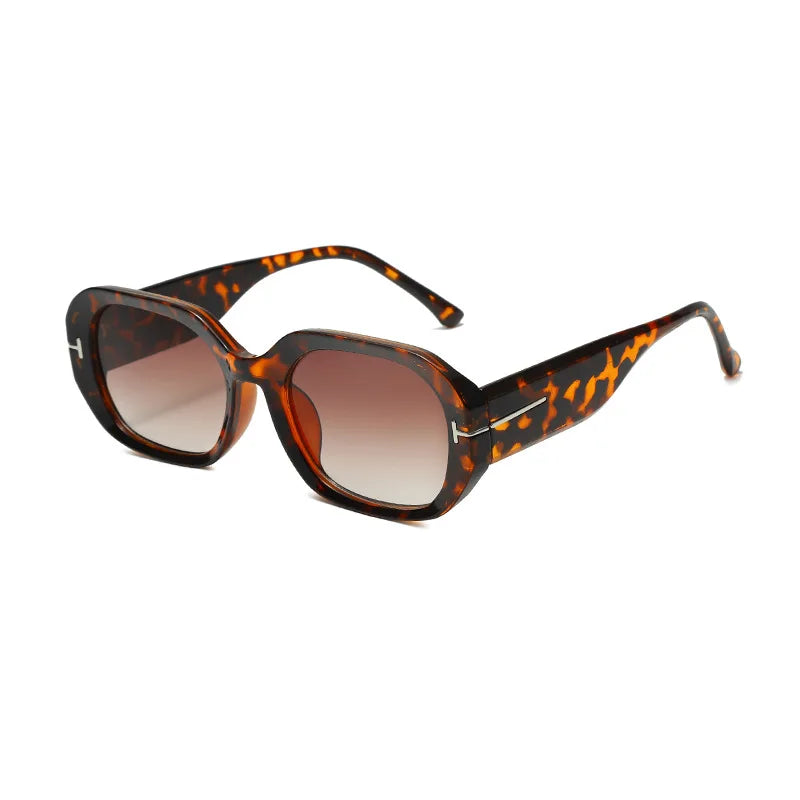 Women's Retro Rectangle Sunglasses - Vintage Small Frame Classic Eyewear
