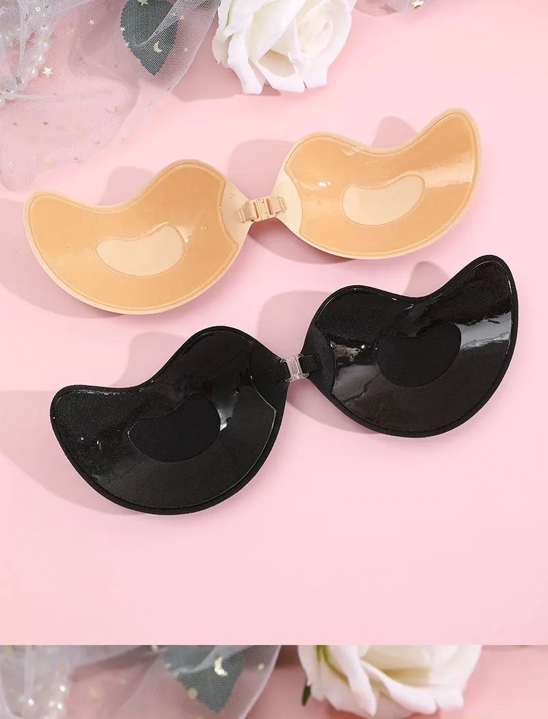 Invisible Push-Up Bra Set - Strapless Seamless Adhesive Bralettes (2 Pairs)
