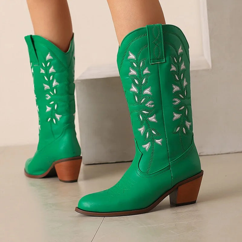 Colour Block Totem Print Chelsea Boots