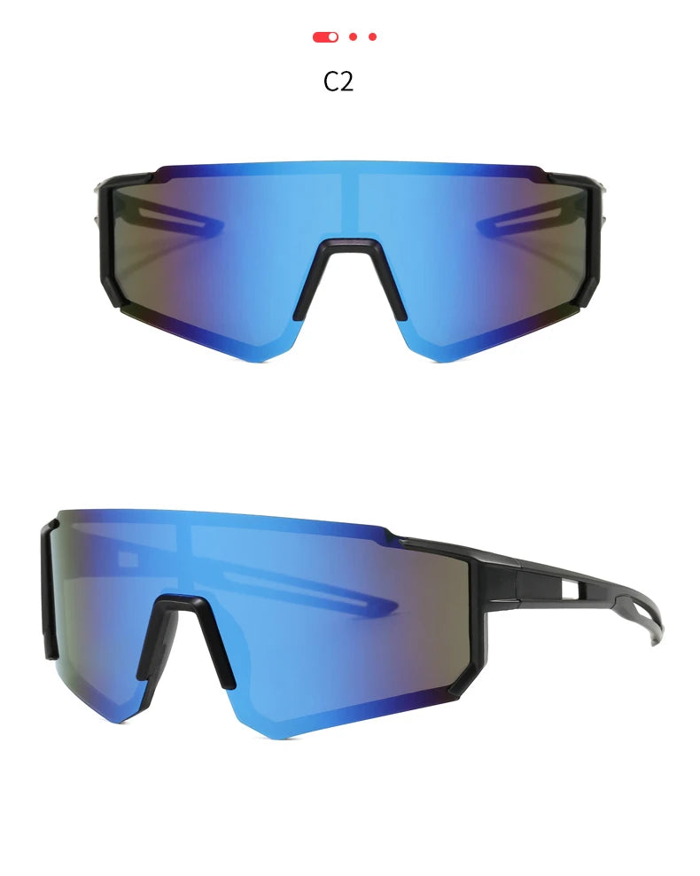 3 Pack Classic Outdoor Sport Sunglasses - Large Frame Unisex Integrated Goggles