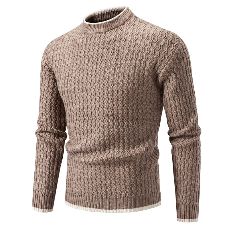 Men's Slim Fit Crew Neck Knit Pullover Sweater