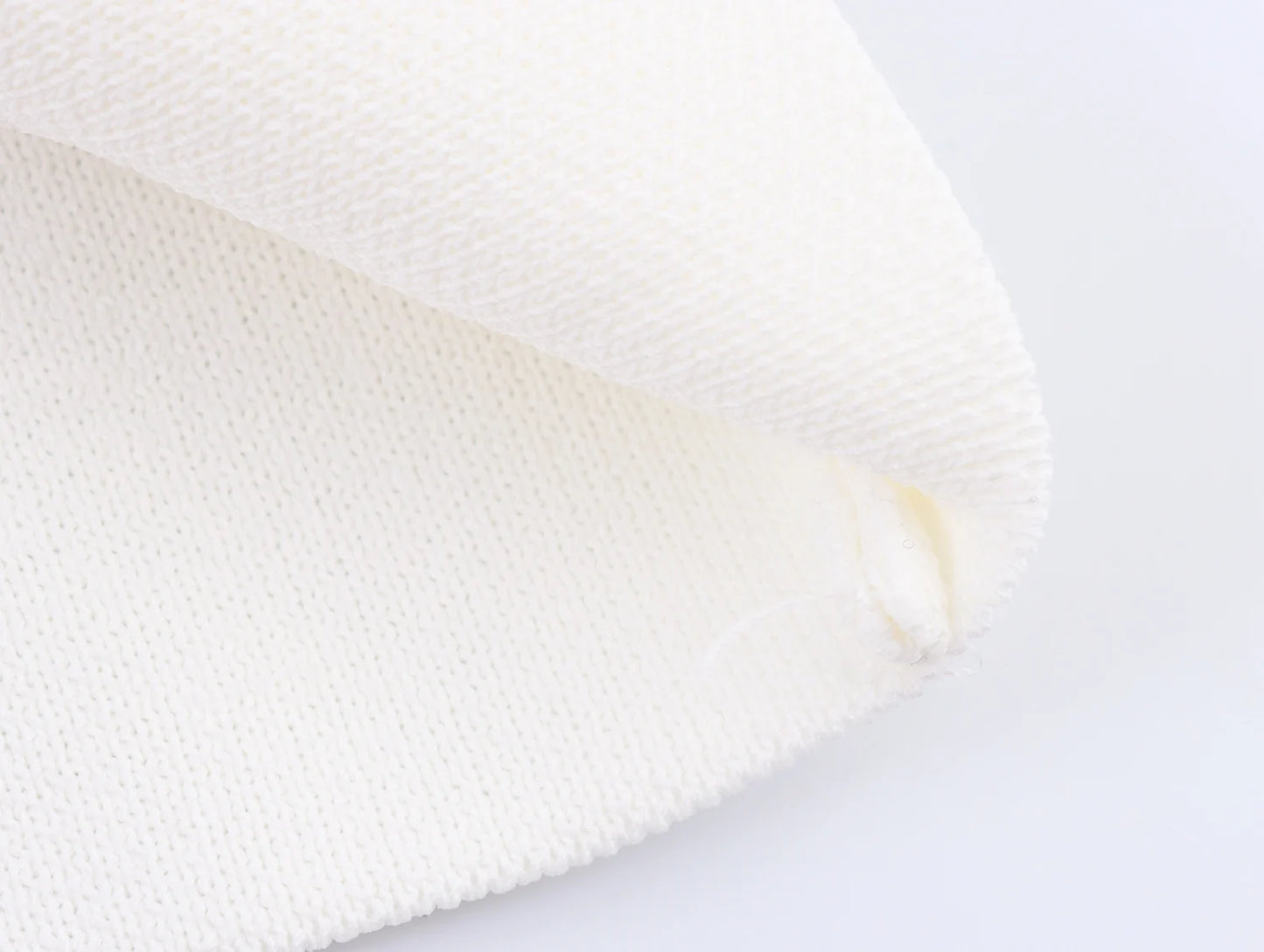 Sexy Cross Color Edge Round Neck Short Sleeve Knitted Coat