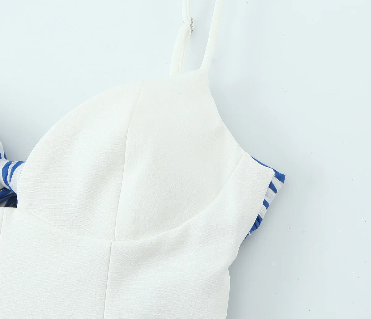 Women's Striped Suspender Jumpsuit - Backless Short Summer Romper