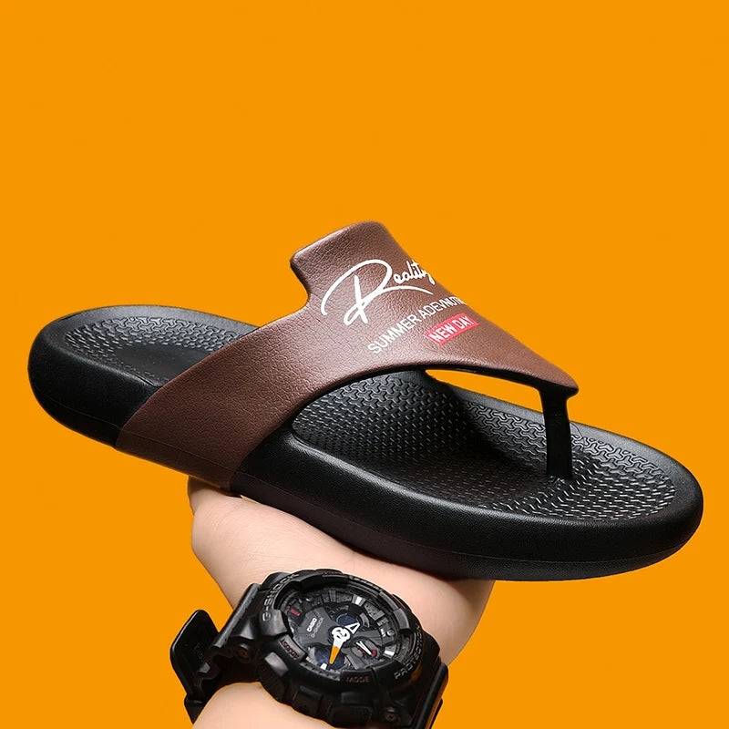 Men's  Summer Flip Flops EVA Platform Outdoor Breathable Sandals Clogs Waterproof Beach Slippers Slides