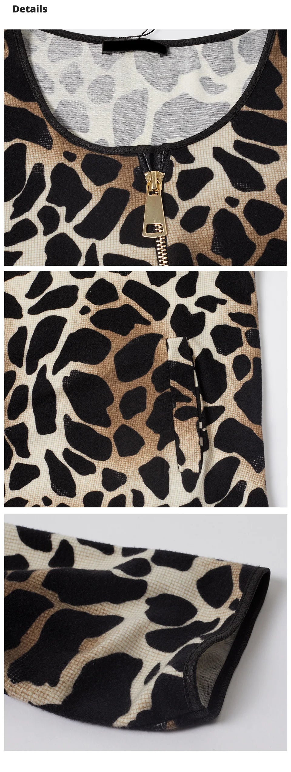 Women's Oversized Graffiti Print Fleece Top with Silver Trim