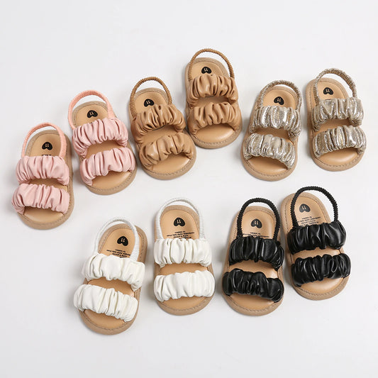 Baby Girls Soft Sole Sandals - Anti-Slip Princess Shoes