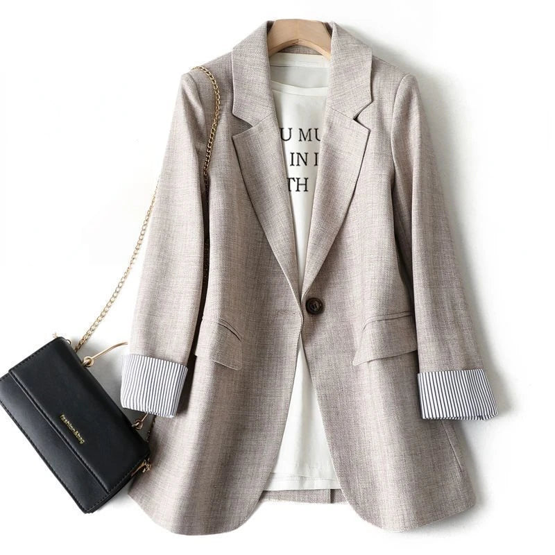 Women's Long Sleeve Spring Casual Blazer