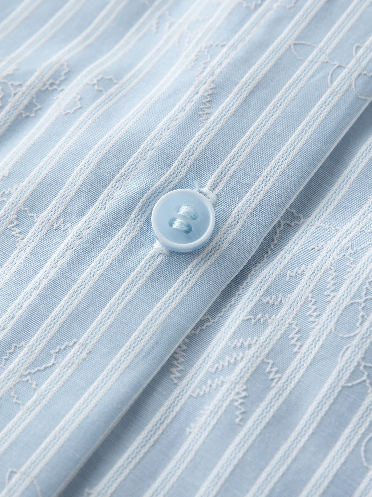 Plus Size Striped Shirt Dress with Navy Collar & Bow Detail