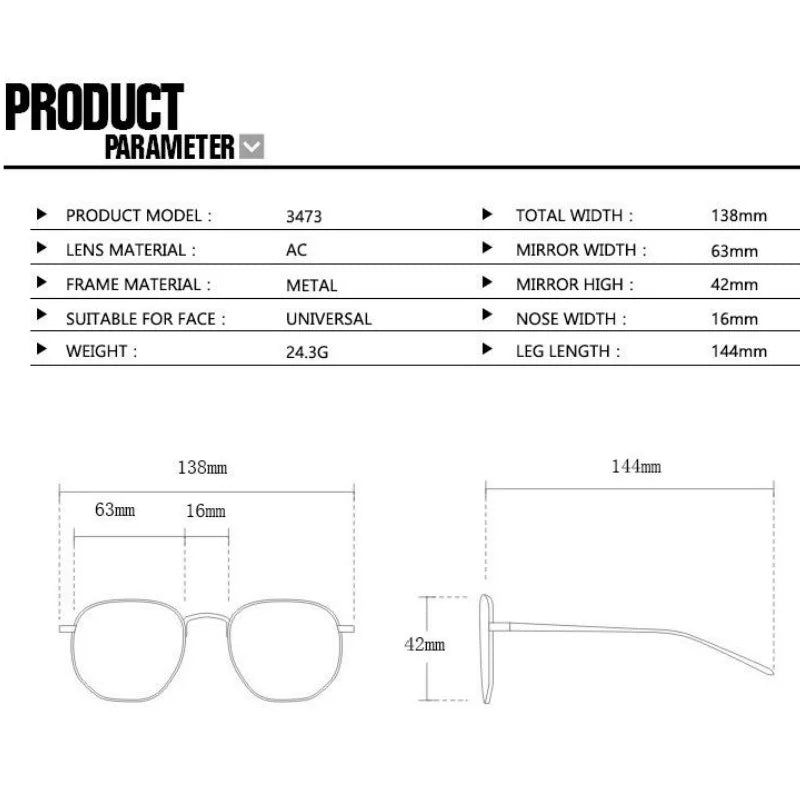 Elliptical Metal Small Frame Sunglasses UV400
