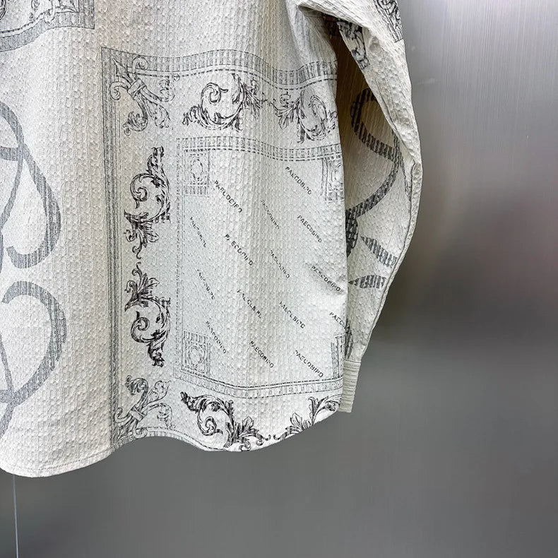 Men's Digital Print Casual Shirt - Loose Fit