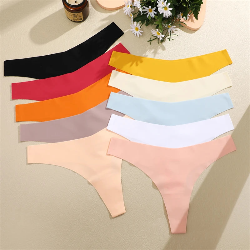 Ice Silk Seamless Thongs 4-Pack