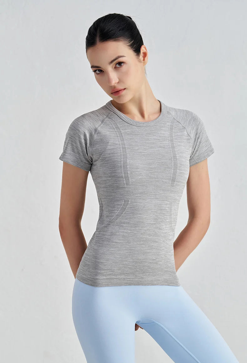 Seamless Short Sleeve Fitness Top