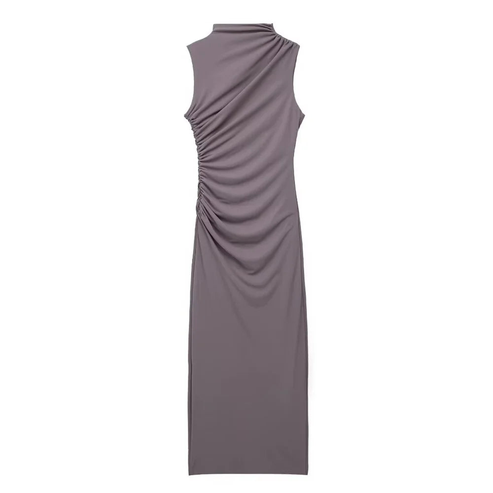 Pleated Maxi Dress
