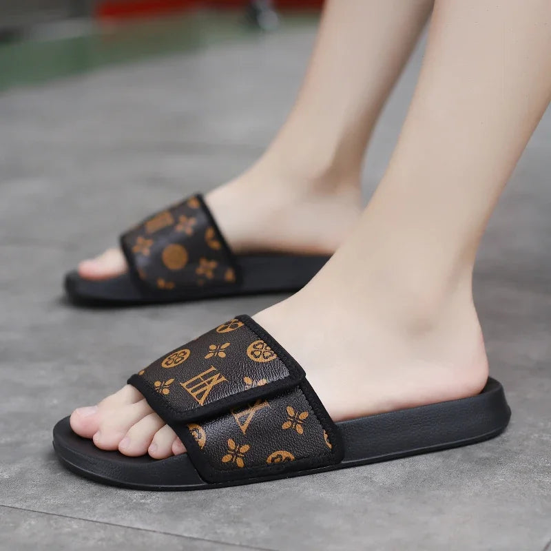 Men's Summer Slippers Sport Slides Quick Dry Beach Sandals  Flip Flops