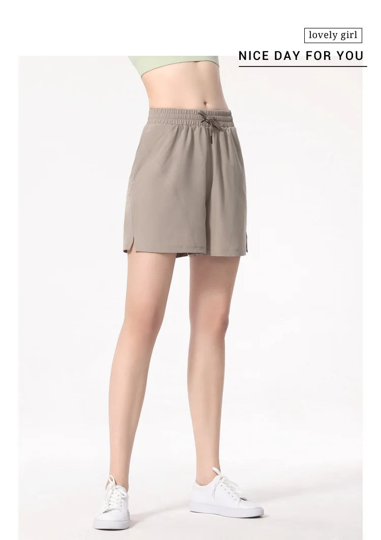 Women's Loose Running Shorts | Drawstring Waist with Pockets, Quick Dry S–XL