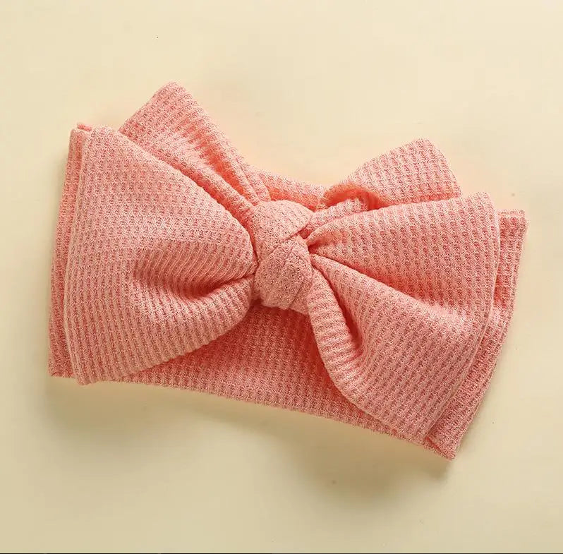 Infant Baby Girl Bow Headband Cute Stretch Bowknot Sweat Hair Bands Clothing Accessories