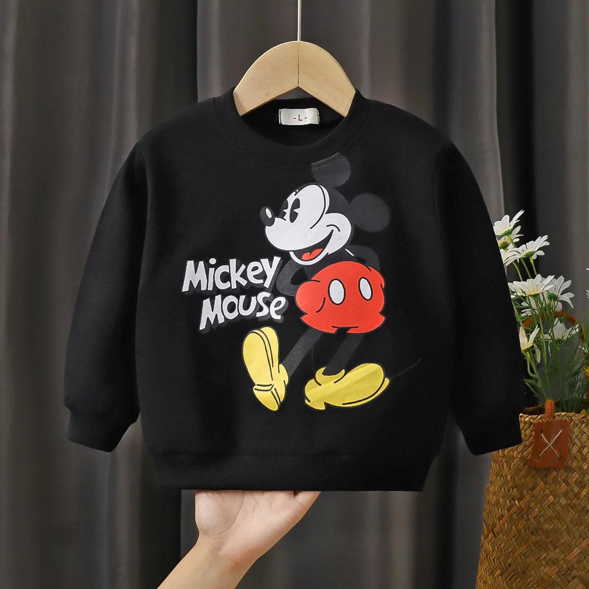 Children's Disney Mickey Mouse Pattern Sweatshirt 2PC Outfit Set
