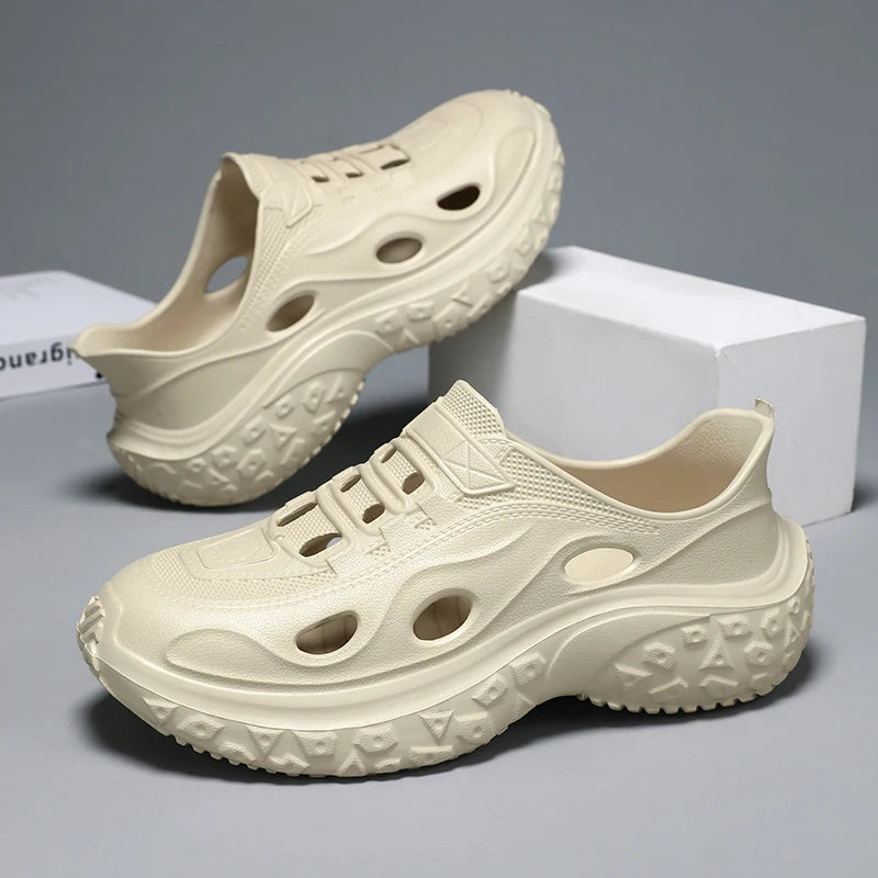 Men's Summer Sandals Platform Outdoor Quick Dry Beach Wading Water Non-Slip Clogs