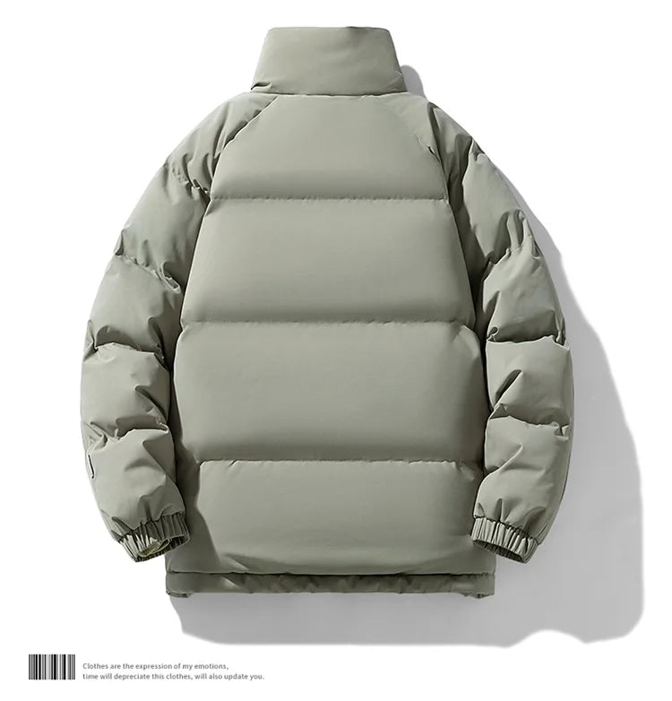 Men's Slim Fit Thickened Padded Jacket | Fur-Lined | Stand Collar | Bungee Hem | 8 Colours | S–XXXL