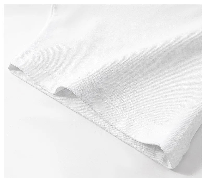Men's Guochao short-sleeved Butterfly Embroidery Round Neck Cotton T-Shirt