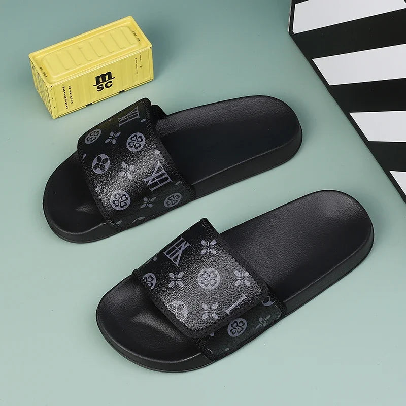 Men's Summer Slippers Sport Slides Quick Dry Beach Sandals  Flip Flops