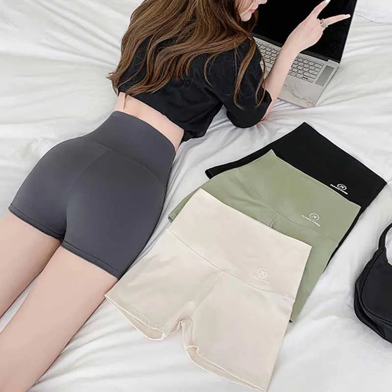 Seamless Women Sports Shorts High Waist Fitness Jogging Body Shaping Boxers Push Up Scrunch Biker