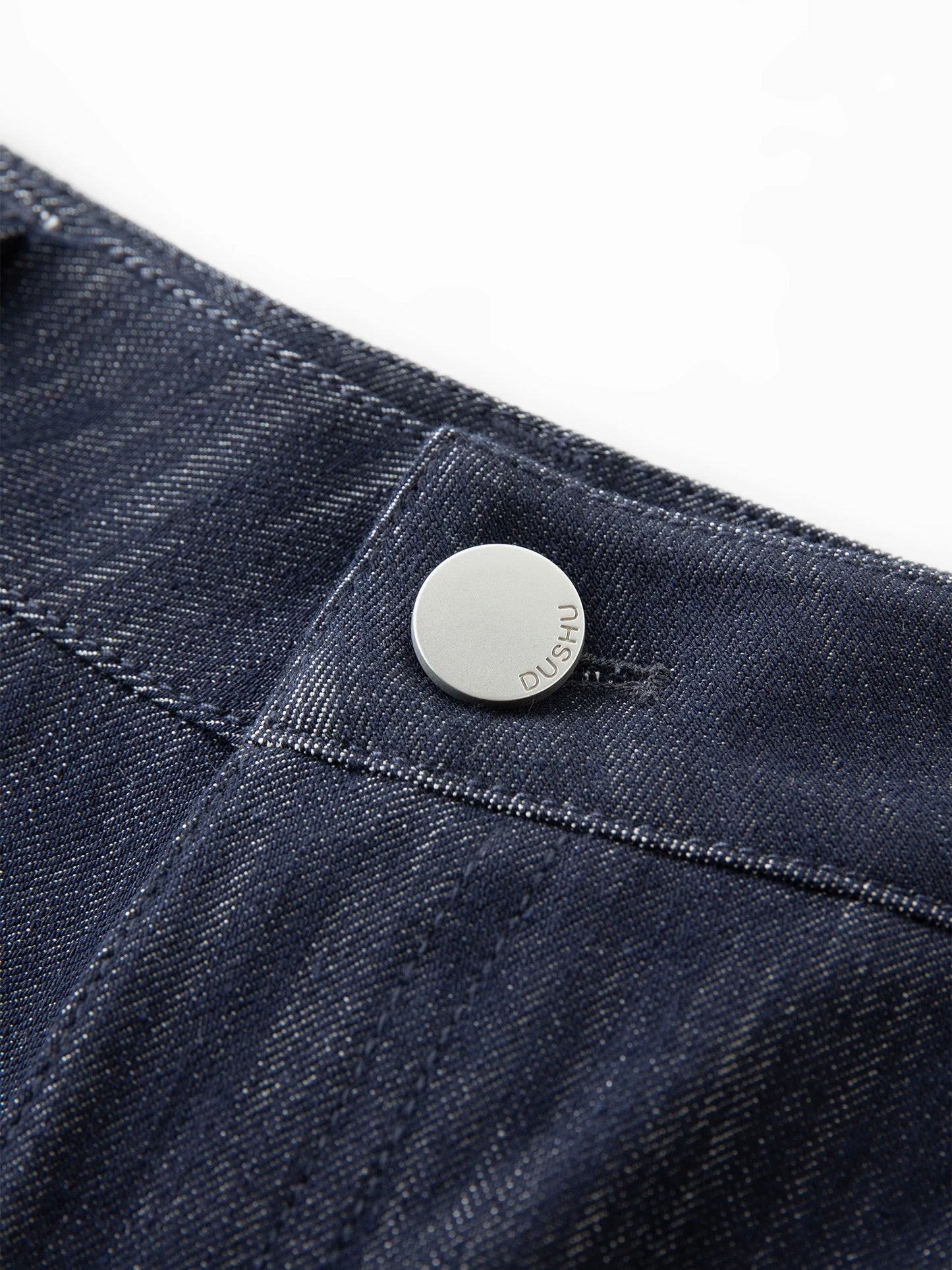 Vintage Wide Leg Jeans - High Waist Stretch Denim with Arc Hem