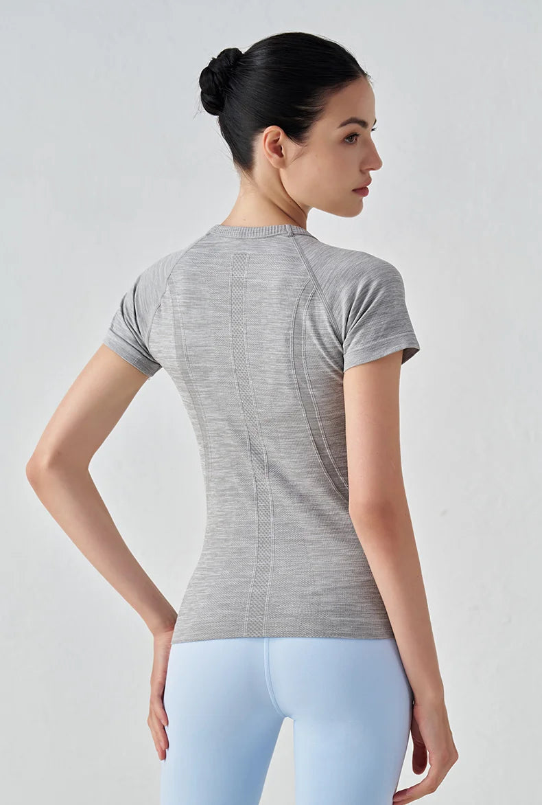 Seamless Short Sleeve Fitness Top