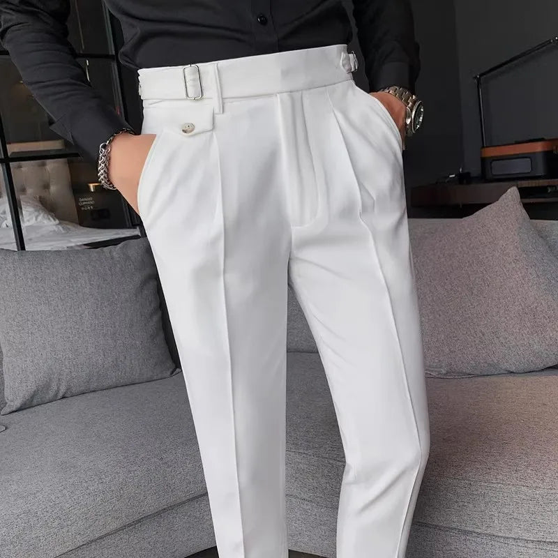 Men's Slim Fit Straight Trousers