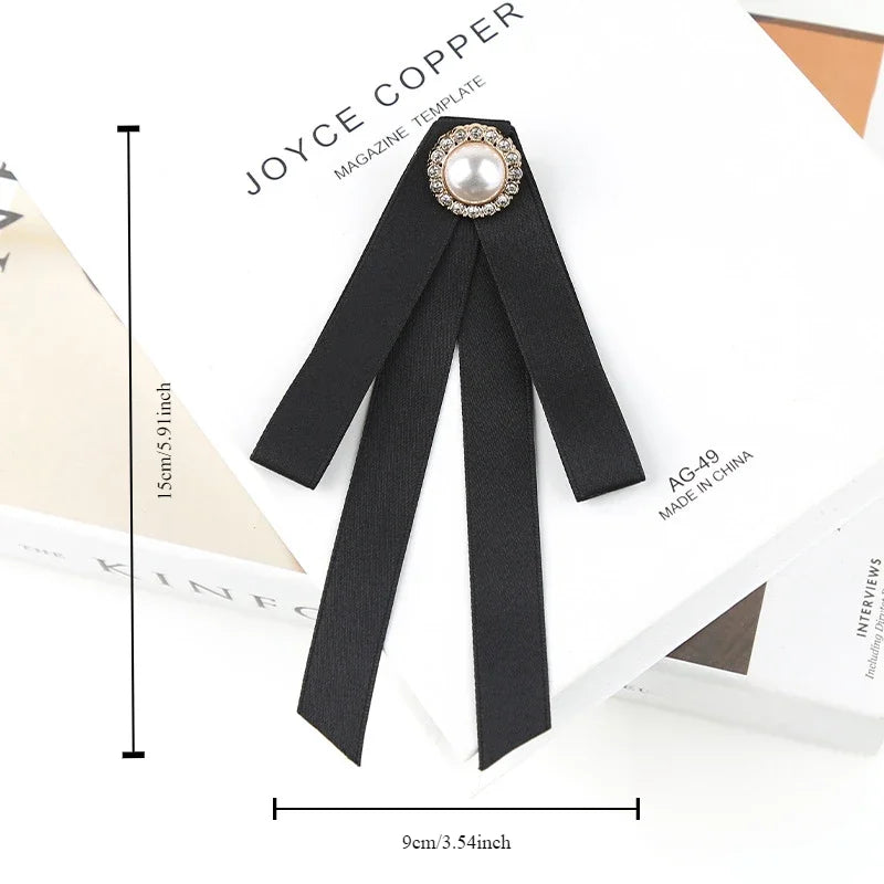 Elegant Fabric Flower Bow Brooch Pin