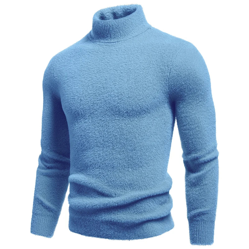 Turtleneck Sweater - Slim Fit Knitted Pullover