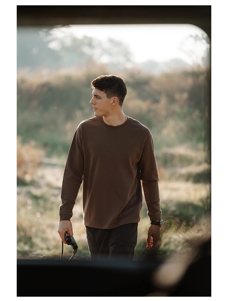 Men's  300gsm Comfortable Doubleside Sanded Fabric Sweatshirt