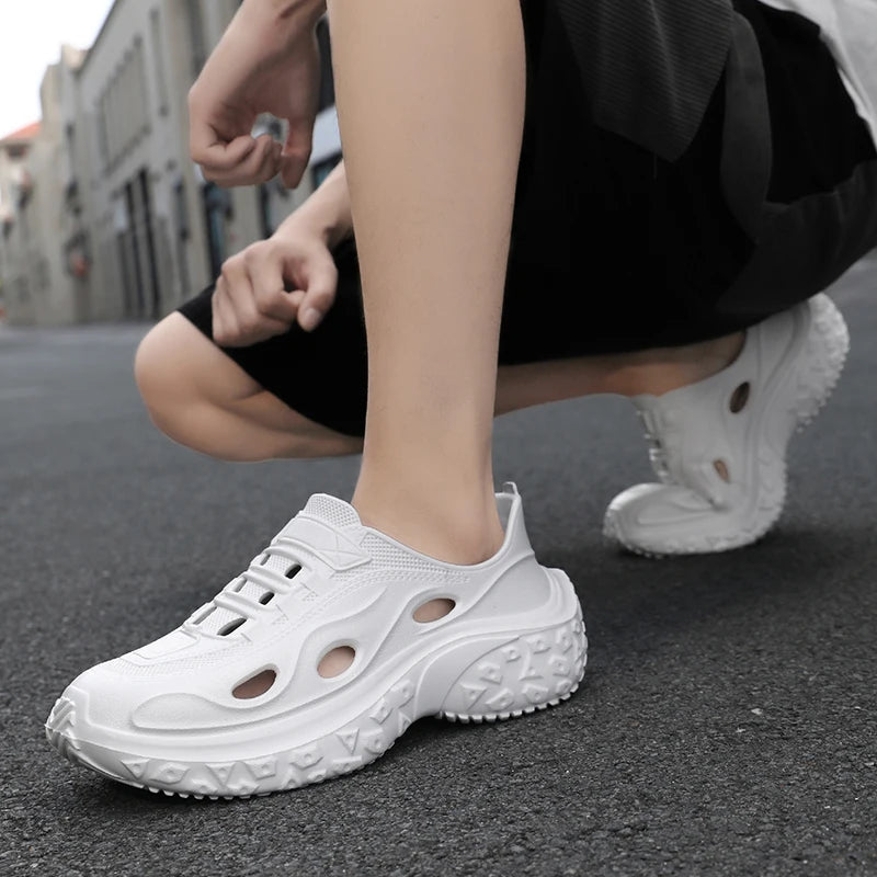 Men's Summer Sandals Platform Outdoor Quick Dry Beach Wading Water Non-Slip Clogs