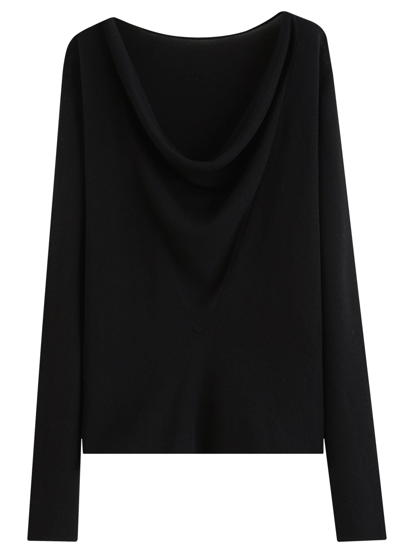 Lyocell Ruffled Collar Sweater