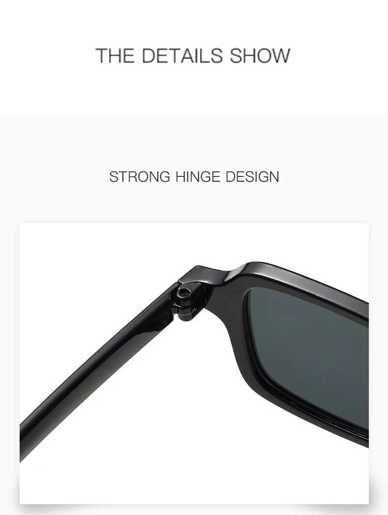 Classic Rectangle Sunglasses - UV400 Protection Vintage Style Eyewear