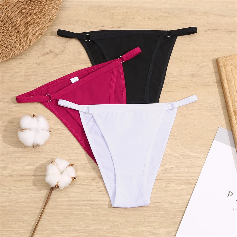 Women's Cotton Briefs Low Waist Seamless Underwear  Bikini Breathable Lingerie